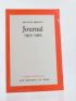 FERAOUN : Journal 1955-1962 - Erste Ausgabe - Edition-Originale.com