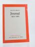 FERAOUN : Journal 1955-1962 - Prima edizione - Edition-Originale.com