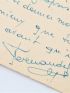 FERNANDEL : Bristol autographe signé adressé à son grand ami et biographe Carlo Rim à propos de la lecture d'un synopsis qu'il réclame de lire - Libro autografato, Prima edizione - Edition-Originale.com