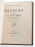 FERRAND-WEYHER : Stances d'après La vita nova de Dante - Signed book, First edition - Edition-Originale.com