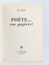 FERRE : Poète... vos papiers - Signiert, Erste Ausgabe - Edition-Originale.com