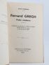 FIGUERAS : Fernand Gregh poète moderne - Libro autografato, Prima edizione - Edition-Originale.com