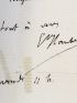 FLAUBERT : Lettre autographe signée de Gustave Flaubert adressée à Léon Cladel - Autographe, Edition Originale - Edition-Originale.com