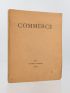 FONDANE : Commerce Cahier XXV de l'automne 1930 - Erste Ausgabe - Edition-Originale.com