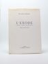 FONDANE : L'exode - First edition - Edition-Originale.com