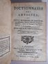 FONTENAY : Dictionnaire des Artistes, ou Notice historique et raisonnée des Architectes, Peintres, Graveurs, Sculpteurs, Musiciens, Acteurs & Danseurs; Imprimeurs, Horlogers & Méchaniciens - First edition - Edition-Originale.com