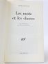 FOUCAULT : Les mots et les choses - First edition - Edition-Originale.com