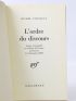 FOUCAULT : L'ordre du discours. Leçon inaugurale au Collège de France prononcée le 2 décembre 1970 - Prima edizione - Edition-Originale.com