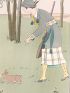 Costumes parisiens. Costume de chasse serge verte et écossaise (pl.109, Journal des Dames et des Modes, 1913 n°48) - Prima edizione - Edition-Originale.com