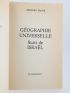 FRANK : Géographie universelle suivie de Israël - Libro autografato, Prima edizione - Edition-Originale.com