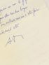 FRENAUD : Lettre autographe signée à Georges Raillard - Libro autografato, Prima edizione - Edition-Originale.com
