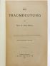 FREUD : Die Traumdeutung [L'interprétation des rêves]  - First edition - Edition-Originale.com