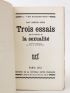 FREUD : Trois essais sur la théorie de la sexualité - First edition - Edition-Originale.com