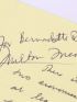FRIEDMAN : Manuscrit autographe signé, préface pour la version française de Price theory - Autographe, Edition Originale - Edition-Originale.com
