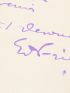 FRIESZ : Lettre autographe datée et signée à son ami l'éditeur, galeriste et marchand d'art Louis Soullié - Signed book, First edition - Edition-Originale.com