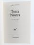 FUENTES : Terra nostra - Autographe, Edition Originale - Edition-Originale.com