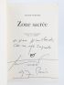 FUENTES : Zone sacrée - Signed book - Edition-Originale.com