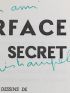 GALI : Surface d'un secret - Libro autografato, Prima edizione - Edition-Originale.com