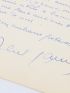 GANCE : Lyrique lettre autographe signée de remerciement adressée à Carlo Rim : 