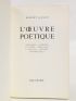 GANZO : L'oeuvre poétique - Signiert, Erste Ausgabe - Edition-Originale.com