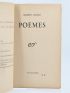 GANZO : Poèmes - Signiert, Erste Ausgabe - Edition-Originale.com