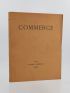 GARCIA LORCA : Commerce Cahier XVII de l'automne 1928 - Edition Originale - Edition-Originale.com