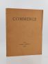 GARCIA LORCA : Commerce Cahier XVII de l'automne 1928 - First edition - Edition-Originale.com