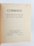 GARCIA LORCA : Commerce Cahier XVII de l'automne 1928 - Erste Ausgabe - Edition-Originale.com