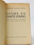 GARCIA LORCA : Poème du cante jondo - Edition-Originale.com