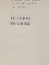GARDAIR : Le corps de Louise - Signed book, First edition - Edition-Originale.com
