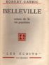 GARRIC : Belleville, scènes de la vie populaire - Prima edizione - Edition-Originale.com