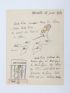 GASSIER : Humoristique lettre autographe signée à son grand ami Carlo Rim enrichie de trois dessins originaux en couleurs - Signiert, Erste Ausgabe - Edition-Originale.com