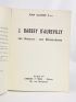 GAUTIER : Barbey d'Aurevilly ses amours son romantisme - Autographe, Edition Originale - Edition-Originale.com