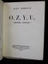 GERBAULT : O.Z.Y.U. Dernier journal - Prima edizione - Edition-Originale.com