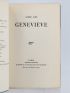 GIDE : Geneviève ou la confidence inachevée - Edition Originale - Edition-Originale.com