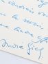 GIDE : Lettre autographe adressée à Pierre de Massot concernant la mort de leur ami commun André Suarès : 