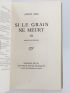 GIDE : Si le grain ne meurt - Signed book, First edition - Edition-Originale.com