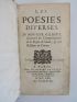 GILBERT : Les poesies diverses - Prima edizione - Edition-Originale.com