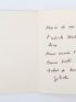 GILIOLI : Carte de voeux lithographiée dédicacée à Georges Raillard - Autographe, Edition Originale - Edition-Originale.com