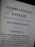 GINGUENE : Histoire littéraire d'Italie - Edition-Originale.com