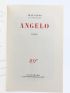 GIONO : Angelo - First edition - Edition-Originale.com