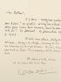 GIONO : Lettre autographe signée adressée à Roland (Laudenbach) à propos d'un texte qu'il doit donner à la revue Opéra dirigée également par Roger Nimier : 