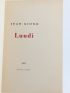 GIONO : Lundi - Signed book, First edition - Edition-Originale.com