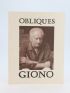 GIONO : Obliques N°spécial Jean Giono - Erste Ausgabe - Edition-Originale.com