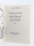 GIONO : Voyage autour de Jean Giono - Signiert, Erste Ausgabe - Edition-Originale.com