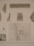 DESCRIPTION DE L'EGYPTE.  Isthme de Soueys. Bubaste. Tanis. Thmuis. Fragments persépolitains, Mouqfâr, Groupe d'Aboukeycheyd, Antiquités de Bubaste, Antiquités de Tanis, Monolithe de Thmuis. (ANTIQUITES, volume V, planche 29) - First edition - Edition-Originale.com