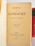 GONCOURT : Journal des Goncourt - Mémoires de la vie littéraire - Autographe, Edition Originale - Edition-Originale.com