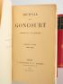 GONCOURT : Journal des Goncourt - Mémoires de la vie littéraire - Signed book, First edition - Edition-Originale.com