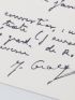 GRACQ : Lettre autographe signée de Julien Gracq adressée au journaliste Jean-Claude Lamy à propos d'un article accompagné de photographies : 