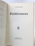 GRACQ : Préférences - Signiert, Erste Ausgabe - Edition-Originale.com
